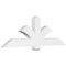 Ekena Millwork Redmond Architectural Grade PVC Gable Bracket, 72"W x 24"H x 4"D x 6"F, 8/12 Pitch GBP072X24X0406RED00 - alternate 1